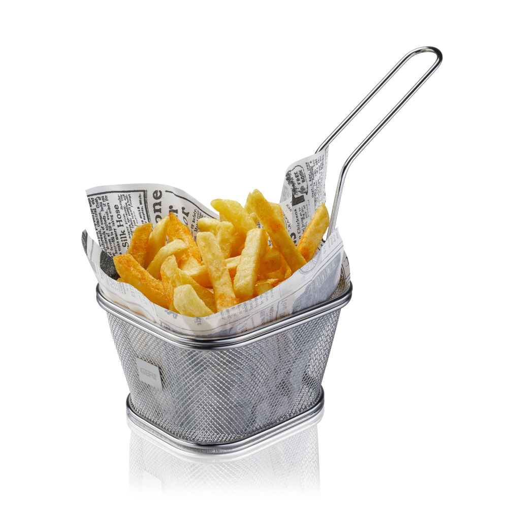 Gefu Germany Barbecue Mini Serving Basket For The Bbq In Stainless Steel