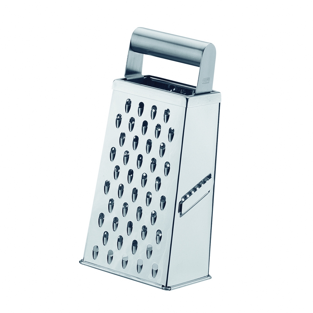 Gefu Germany Four-Way Grater Cubo Design In Stainless Steel