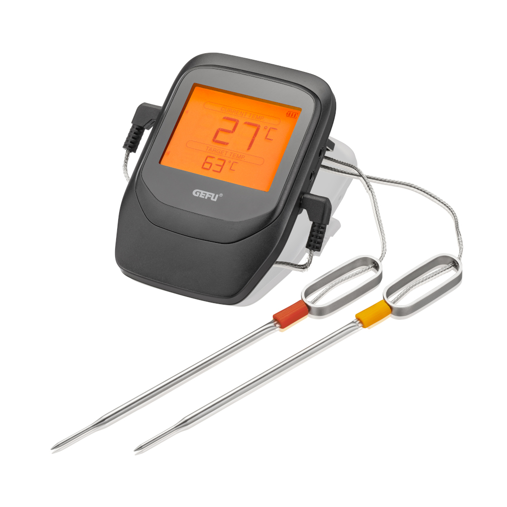 Gefu Germany Grill and Roast Thermometer Control with 6 Channels In Stainless Steel