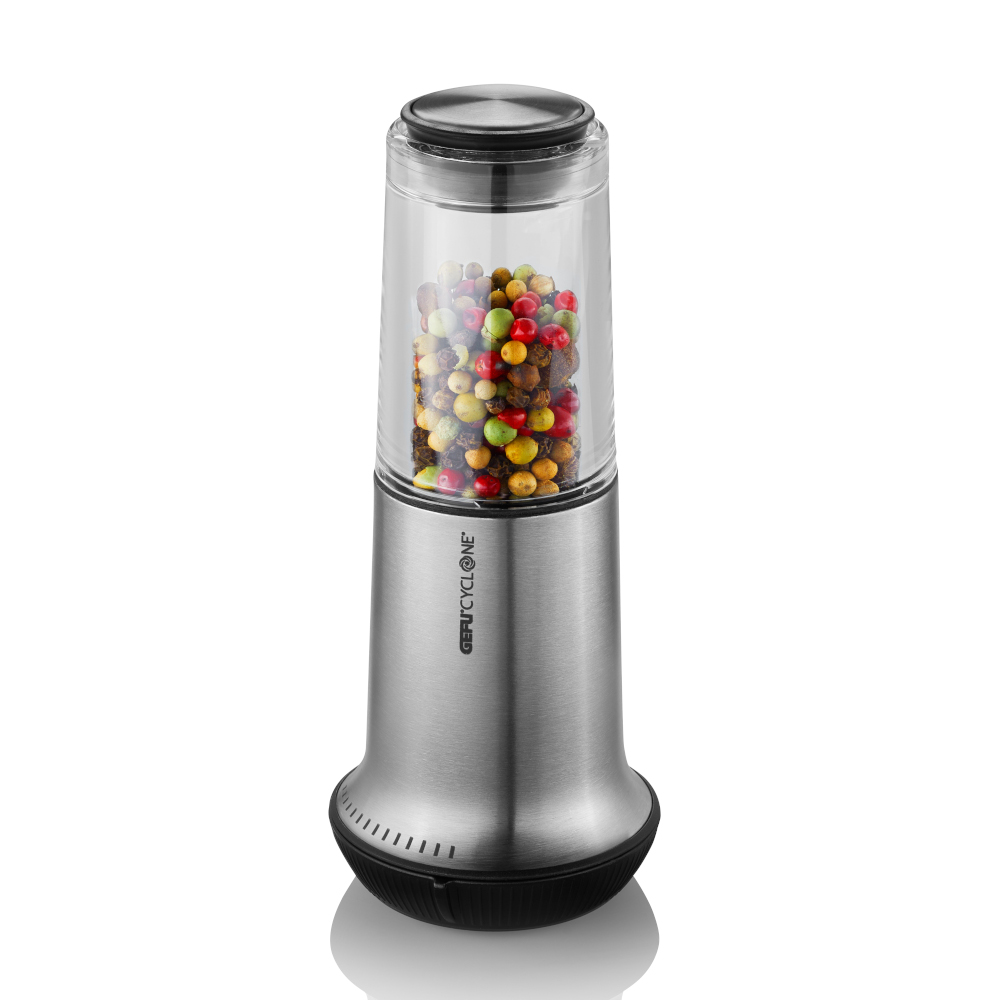 Gefu Germany Salt or Pepper Mill X-Plosion Design Size Large In Stainless Steel