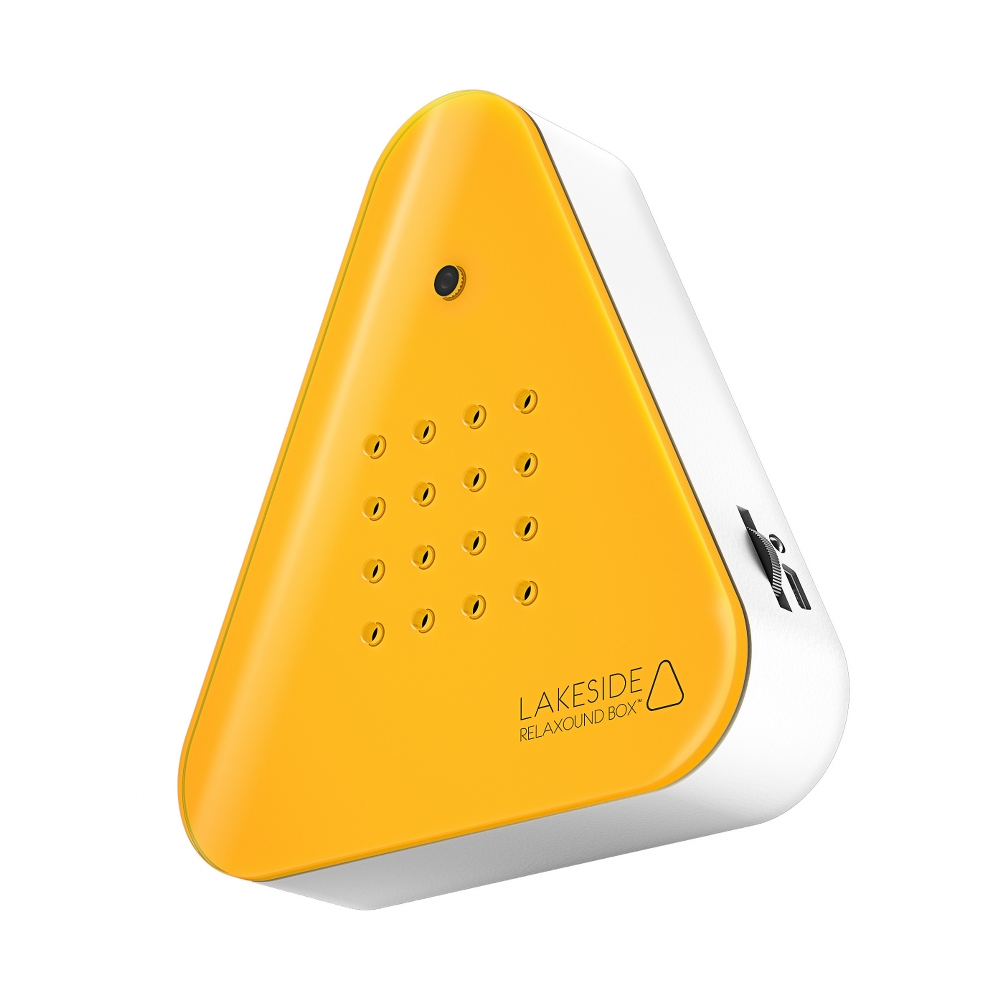 Relaxound Lakesidebox Motion Sensor Sound Box In Neon Orange Birds Chirping & Splashing Water