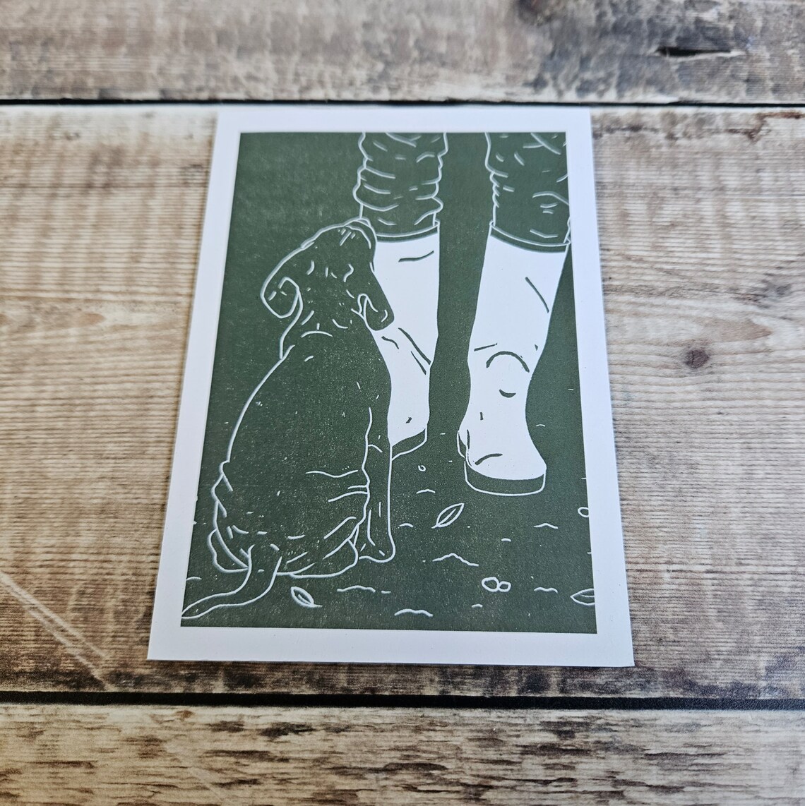 Flotsam Prints Waiting Game Greeting Card