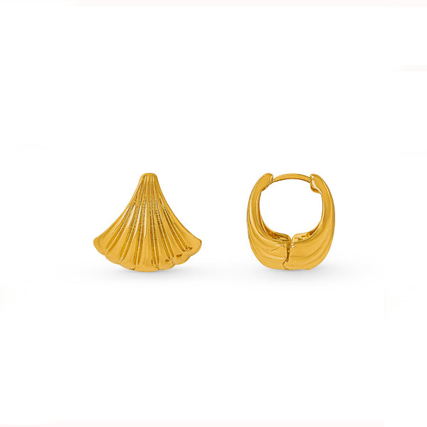 Orelia Scallop Fan Earrings