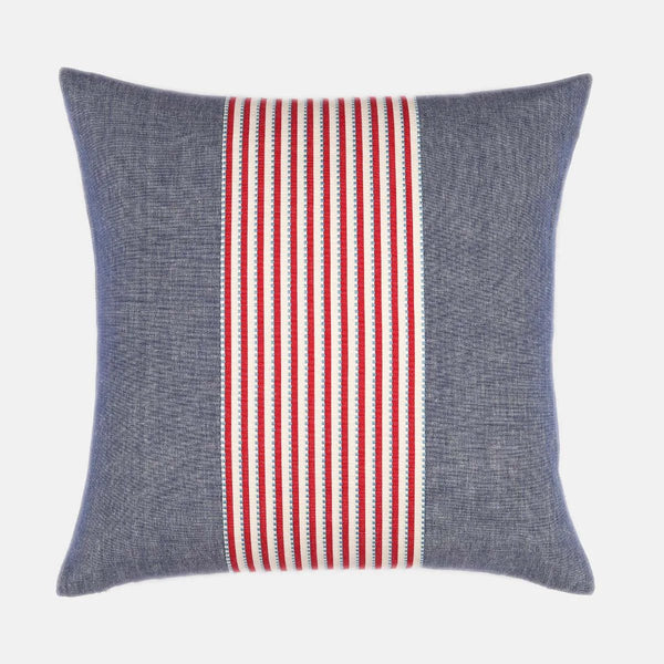 Distinctly Living Red Stripe Cushion
