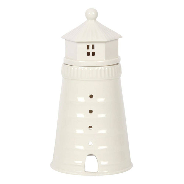 Distinctly Living Nautical White Lighthouse Oil Burner and Wax Warmer