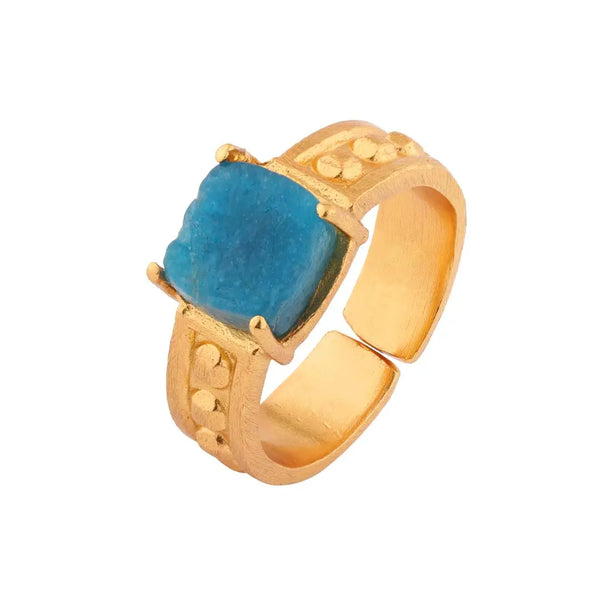 Previous Ariana Rough Cut Apatite Ring - Cast Bronze Gold Plated
