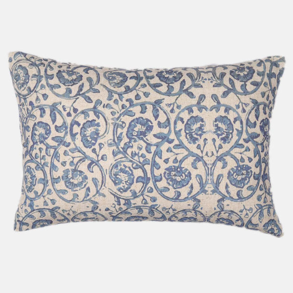 Distinctly Living Blue Floral Cushion