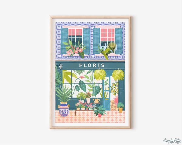 Simply Katy A3 Florist Shop Print
