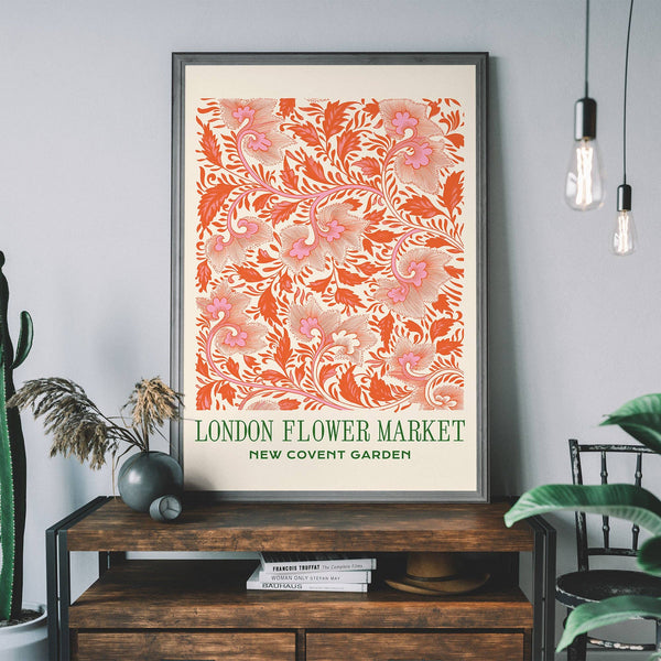 Ink & Drop London Flower Market Covent Garden Print: 19 ¾ X 27 ½ In | 50x70 Cm / Matte