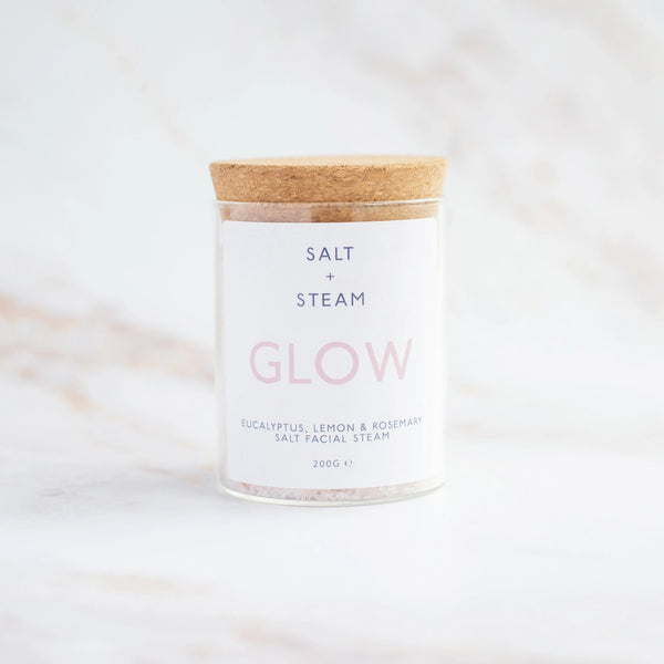 Salt + Steam Glow - Eucalyptus, Lemon & Rosemary Facial Steam