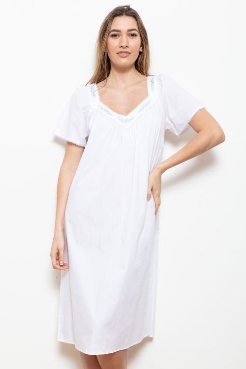 Cotton Real Cotton Real Gabby Nightdress In White