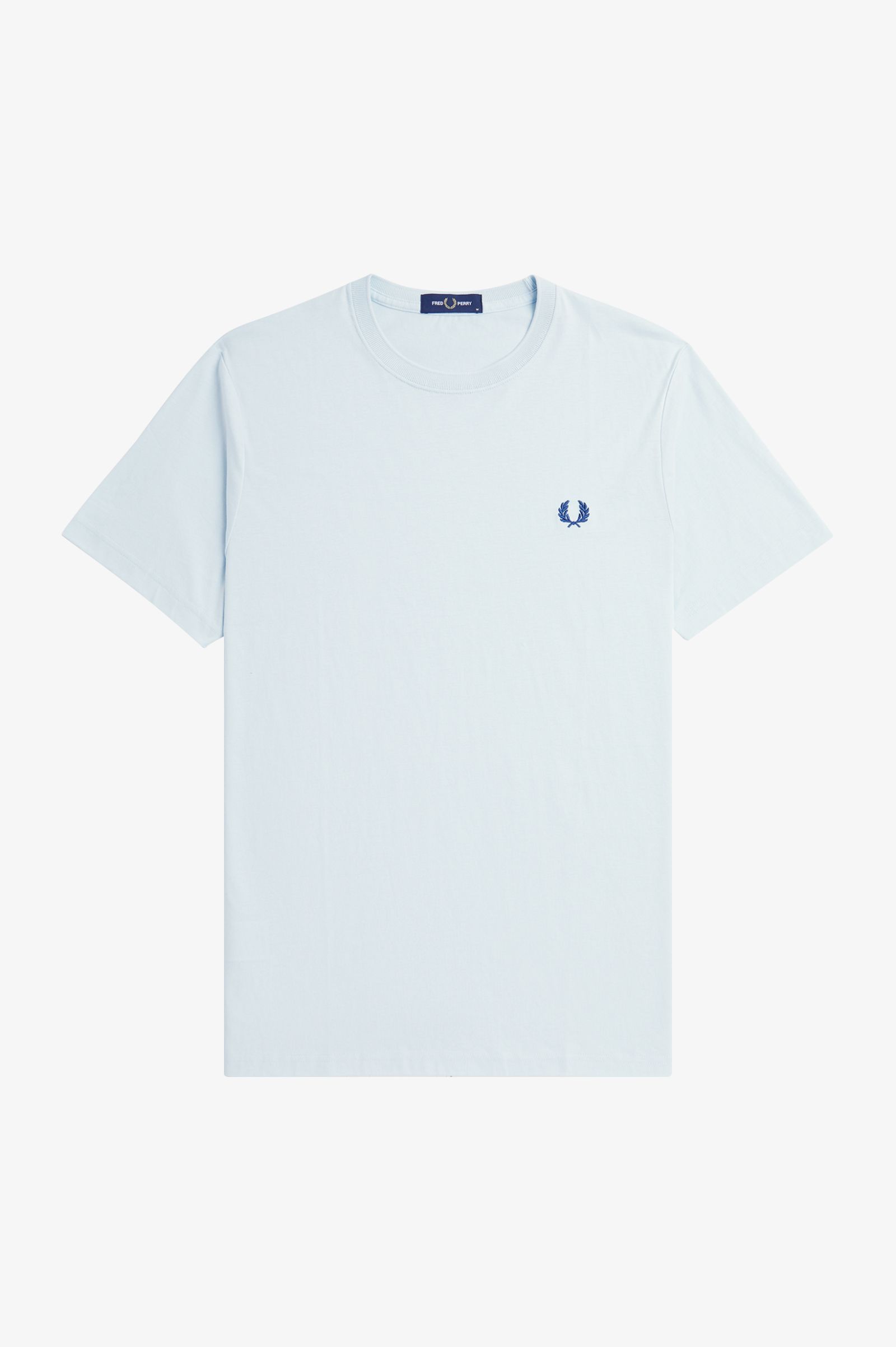 Fred Perry Ringer T-Shirt - Light Ice / Midnight Blue