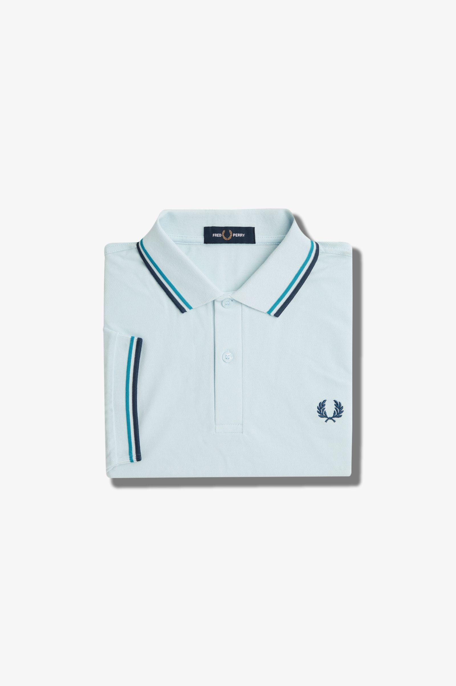Fred Perry M3600 Polo - Light Ice / Cyber Blue / Midnight Blue