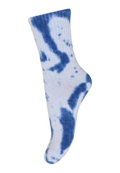 mp Denmark : Adler Tie-dye Socks - True Blue