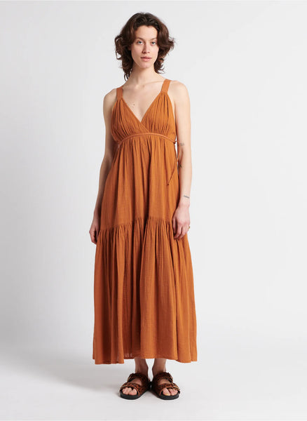 Swildens Lulu Dress - Terracotta