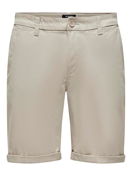 Only & Sons Peter Chino Shorts Silver Lining