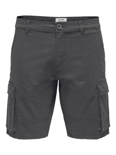 Only & Sons Cargo Shorts Grey