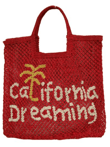 The Jacksons London California Dreaming Scarlet Large Jute Bag