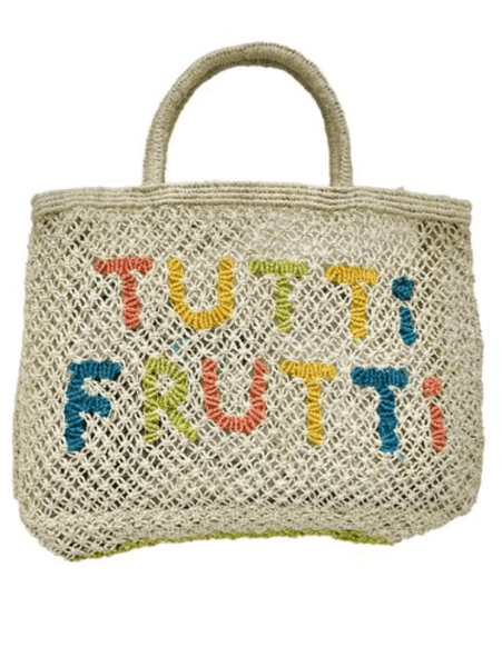 The Jacksons London Tutti Frutti Natural Jute Bag