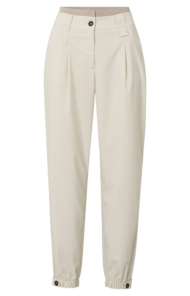 Yaya Woven Trousers With Side Pockets | Light Taupe