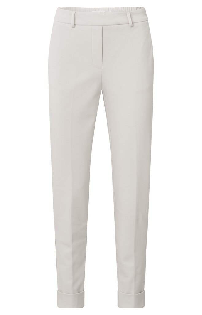 Yaya Jersey Tailored Trousers With Elastic Waistband | Wind Chime Beige