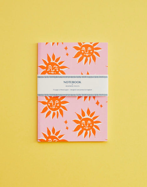 Heather Evelyn A5 Pink Sunshine Notebook