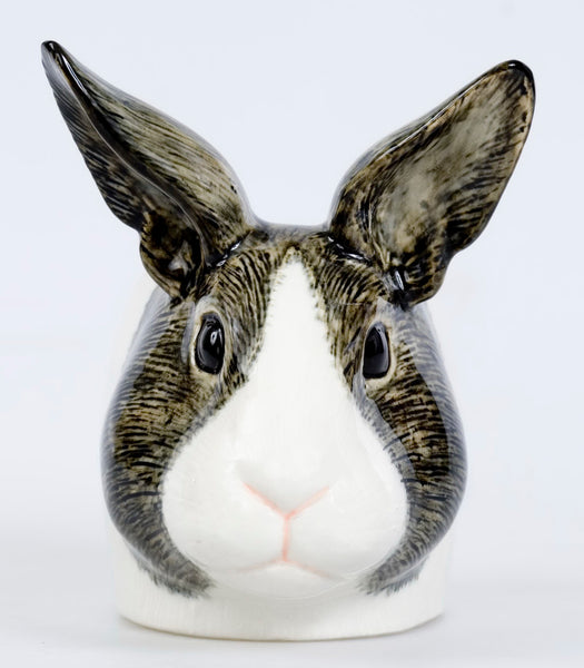 Quail Ceramics Steel White Rabbit Face Egg Cup