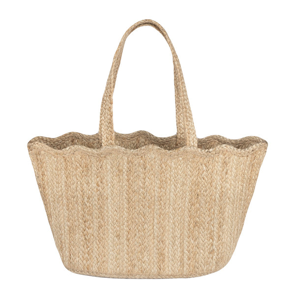 The Braided Rug Company Jute Scallop Tote Bag