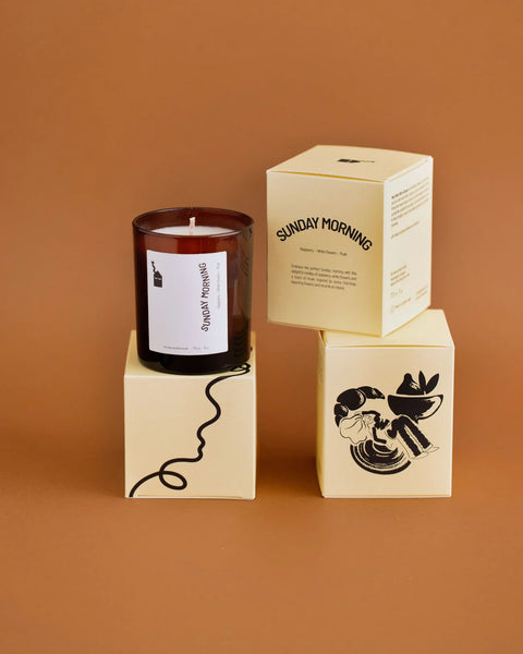 Our Lovely Goods Goods: Sunday Morning - Raspberry, Whiteflowers, Musk Candle