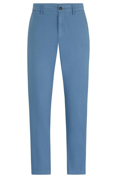 Hugo Boss Kaiton Slim Fit Chinos In Stretch Cotton In Light Pastel Blue 50505392 459