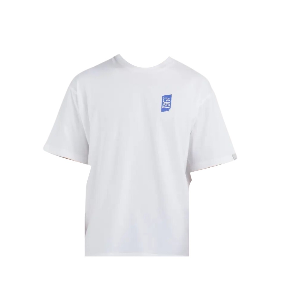 Replay Replay Genderless Crew-neck T-shirt With 9zero1 Logo