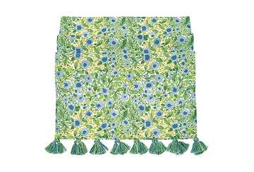 Waltons of Yorkshire Blue And Green Floral Table Runner