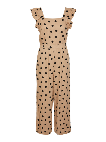 Y.A.S Line Jumpsuit In Ginger Root With Black Dots