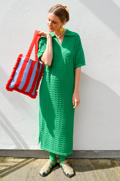 SUNCOO Celma Knitted Dress Vert