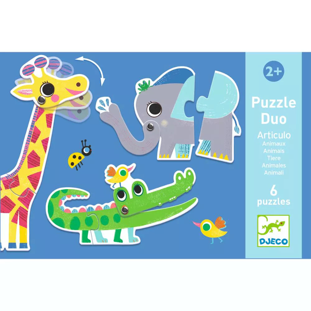 Djeco  Puzzle Duo - Animali In Movimento