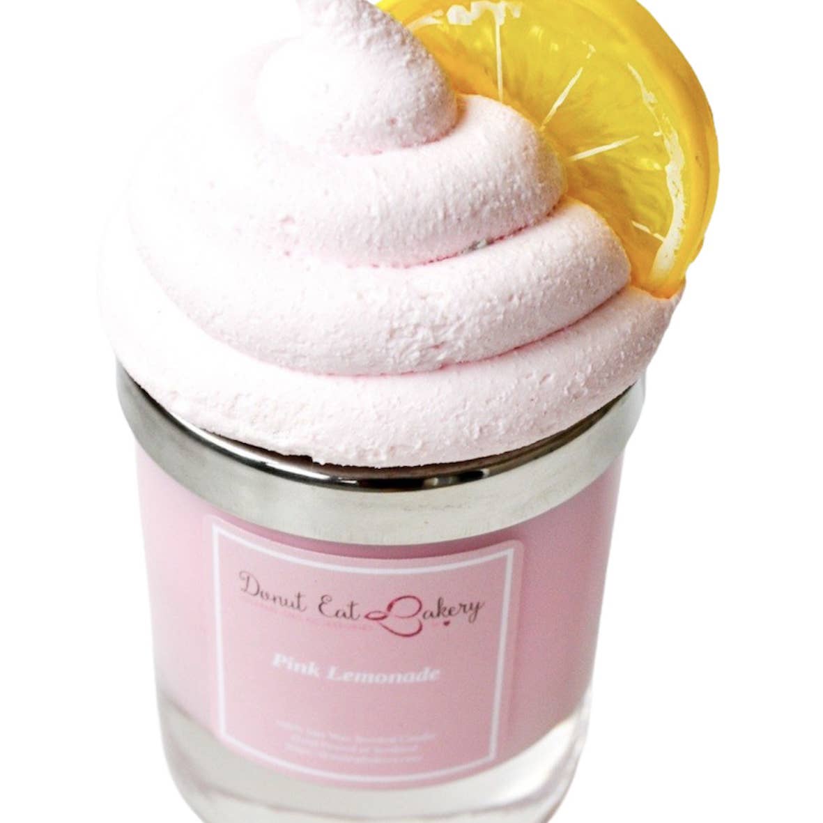 Pink Lemonade Cupcake Candle