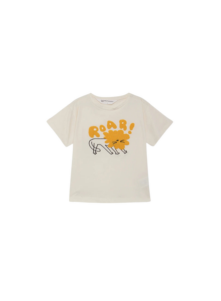 Compañia Fantastica Children Roar Lion T-shirt In Cream From Compañia Fantastica Mini