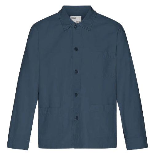 Colorful Standard Organic Cotton Workwear Jacket Petrol Blue