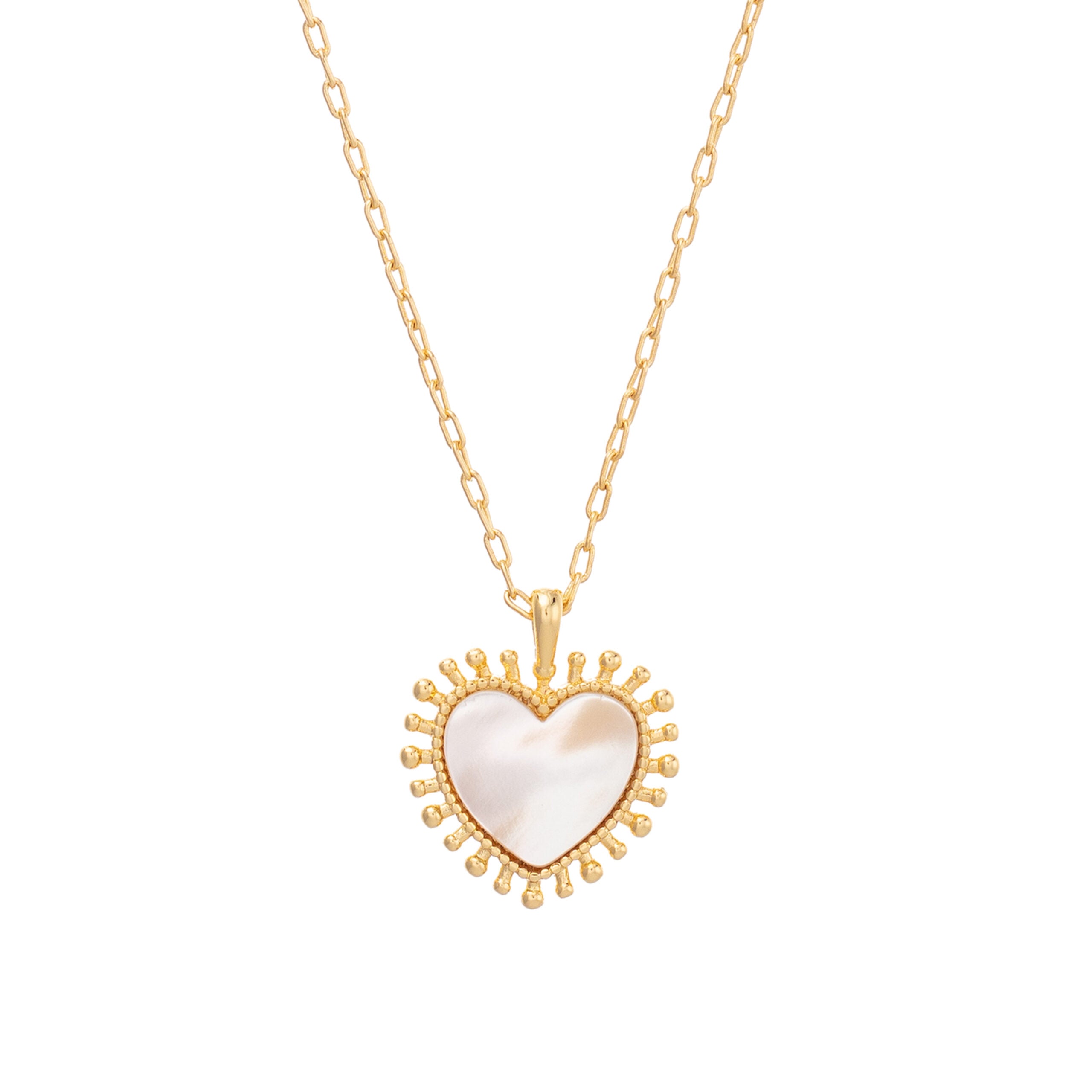 Talis Chains Mini Heart Pendant - Mother Of Pearl
