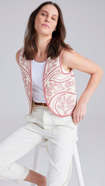 Cape Cove Embroidered Waistcoat 