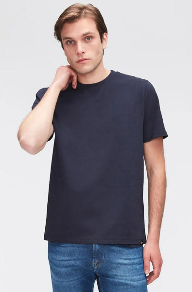 7 For All Mankind  - Navy Blue Luxe Performance T-shirt Jsim2370na