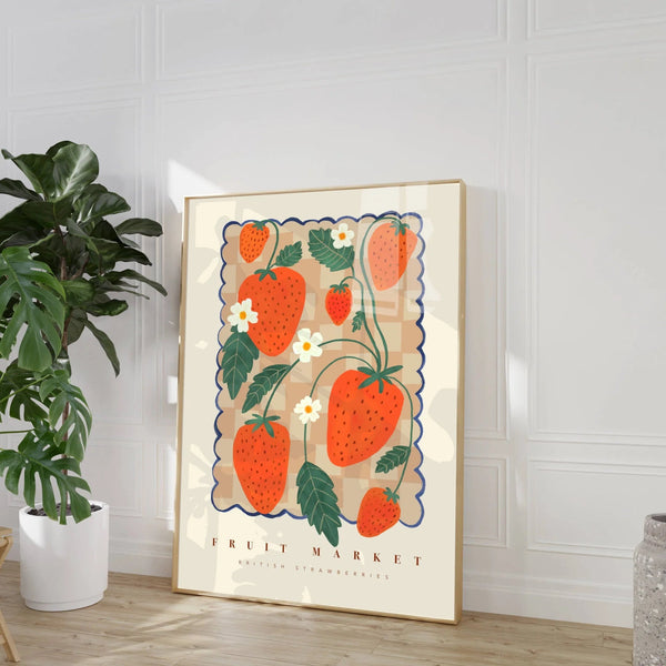 Kate Fox Design : Cherry Fruit Market A3 Print