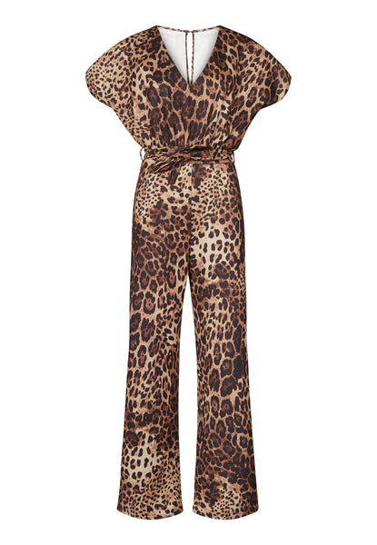 Sisterspoint Jumpsuit | Girl V-neck - Leopard