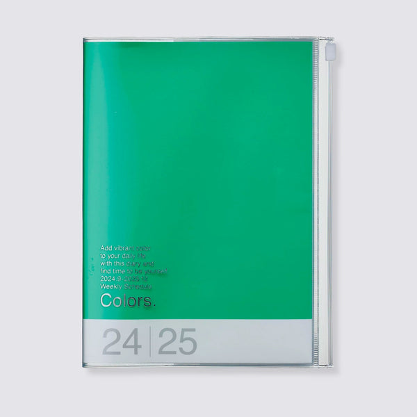 Mark's  2024-2025 Colors Weekly A5 Diary - Green