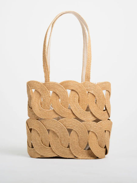 Ellyla Simran Seagrass & Organic Cotton Tote Bag