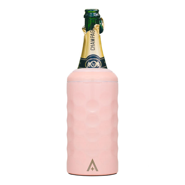 Uberstar Champagne/wine Bottle Cooler With Lid - Baby Pink