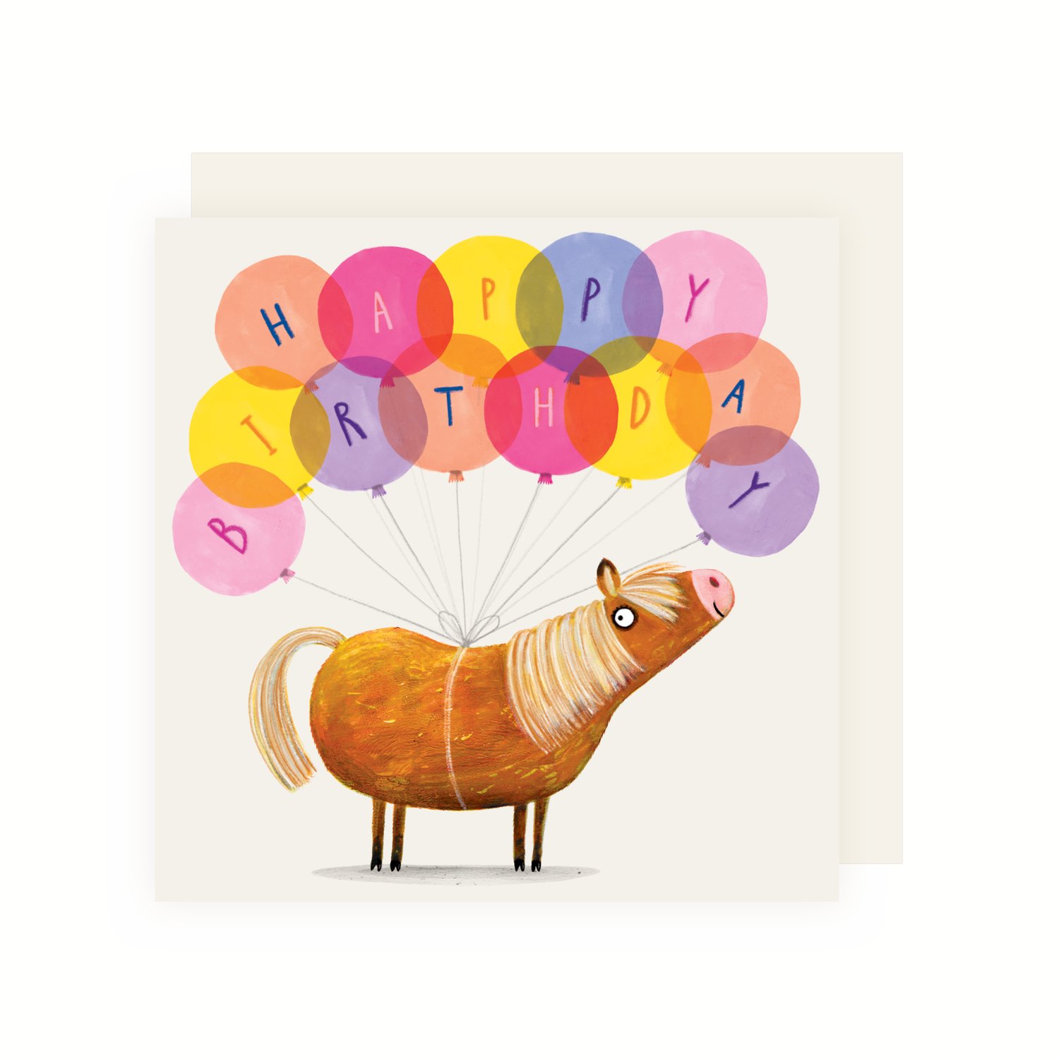 Charley Rabbit Publishing Happy Birthday Horse Card