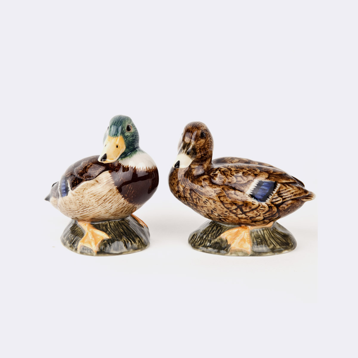 quail-ceramics-hand-painted-ceramic-mallard-duck-salt-and-pepper