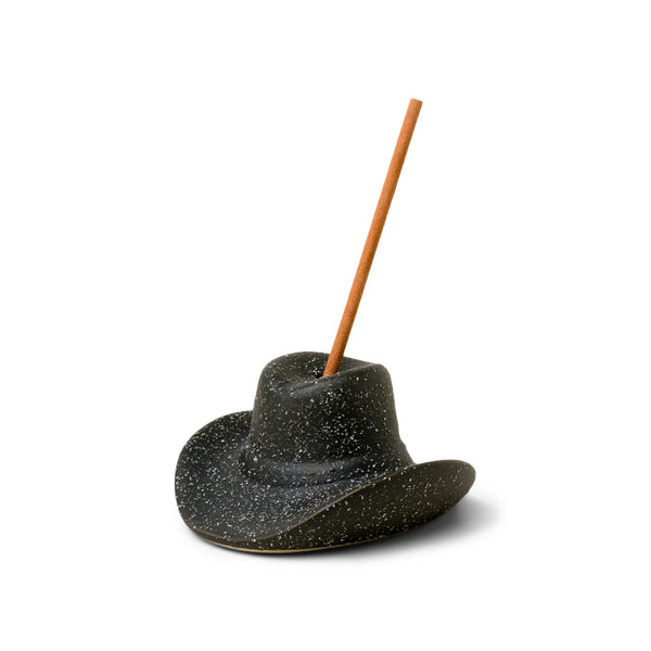 Paddywax Cowboy Hat Incense Holder - Black