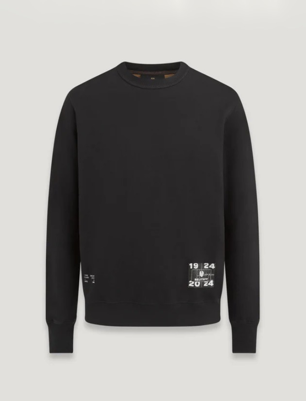 Belstaff Centenary Applique Label Sweatshirt Black